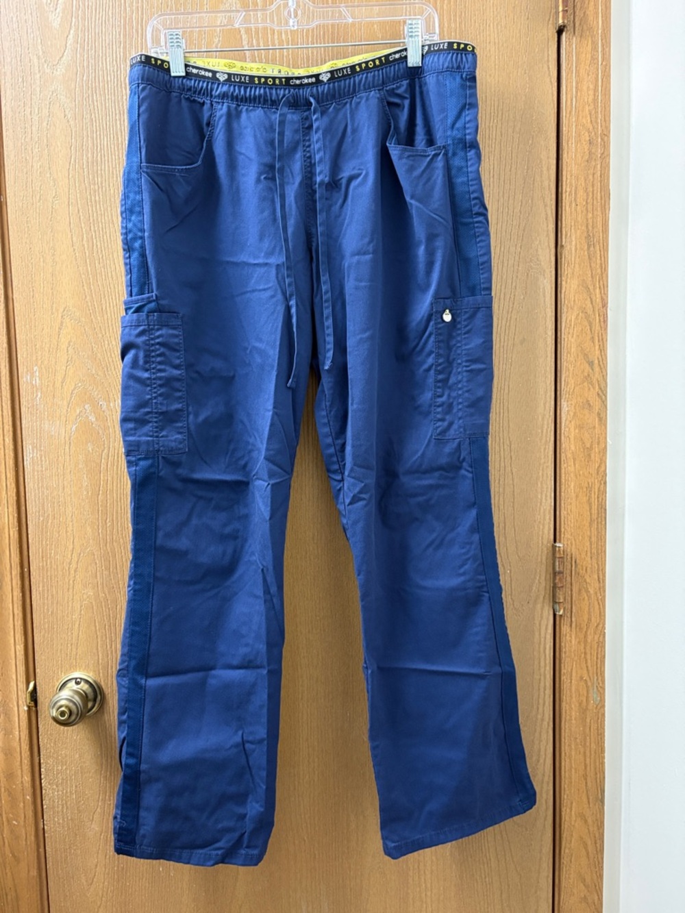 Cherokee Women’s LUXE SPORT Drawstring Navy Blue Scrub Pants